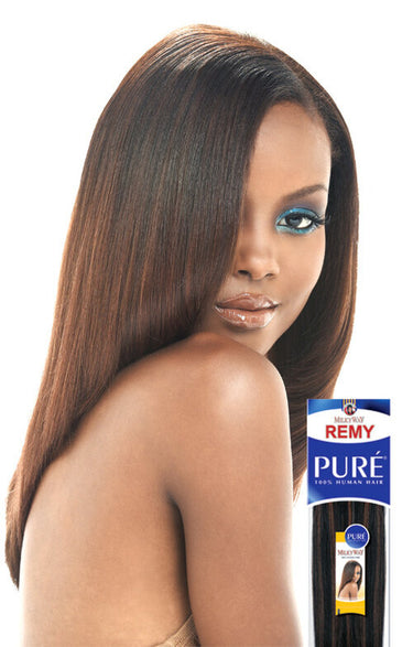 SHAKE N GO MILKYWAY PURE REMY 100% HUMAN HAIR YAKY WEAVE 28